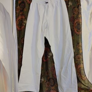 Macho NWOT martial arts Wht Gi student pants 6/200